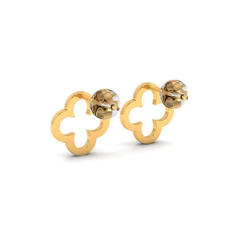 Boucles d'oreilles Trèfle doré-Boucles d'oreilles-Enomis