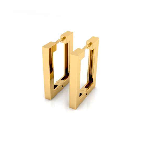 Créoles Yéléna M plaqué or