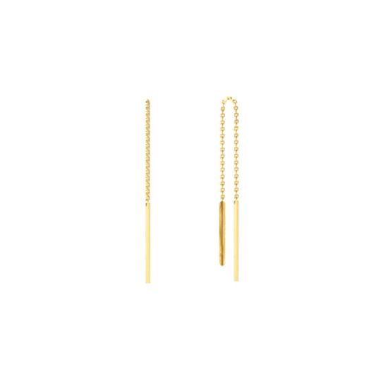 Boucles d'oreilles Chaîne plaqué or
