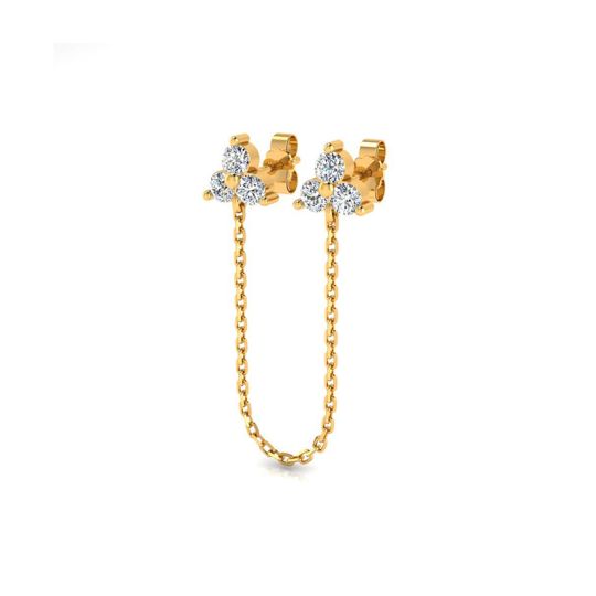 Boucles d'oreilles Lucy plaqué or