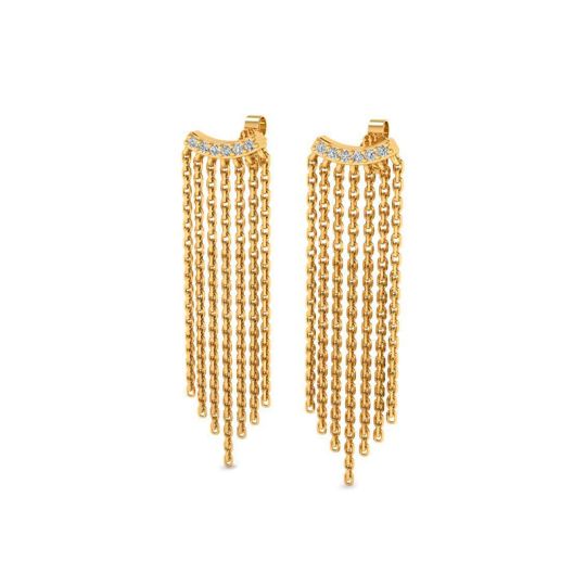 Boucles d'oreilles Eleanor plaqué or