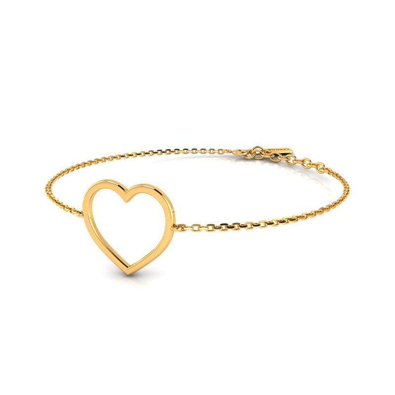 Bracelet Coeur S doré-Bracelets fins-Enomis