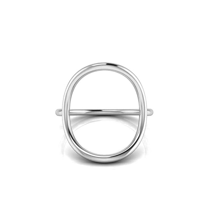 Bague Ovale S Argenté-Bagues-Enomis