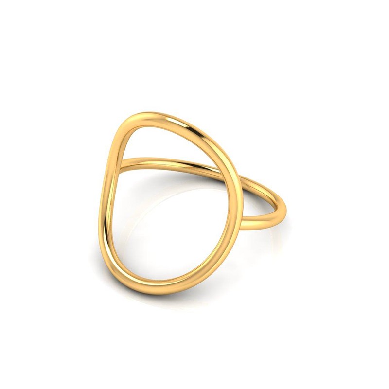 Bague Ovale S plaqué or-Bagues-Enomis