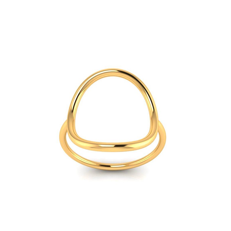 Bague Ovale S plaqué or-Bagues-Enomis