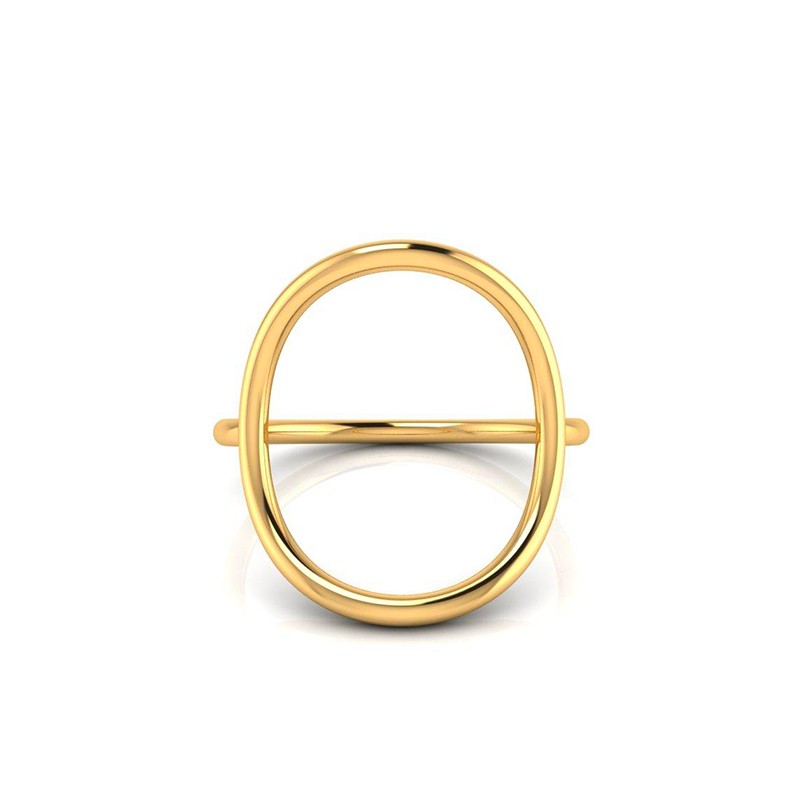 Bague Ovale S plaqué or-Bagues-Enomis