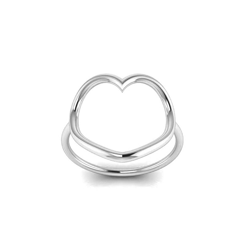Bague Coeur S Argenté-Bagues-Enomis