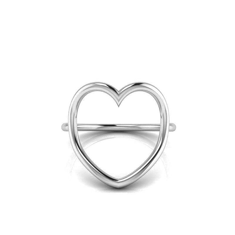 Bague Coeur S Argenté-Bagues-Enomis