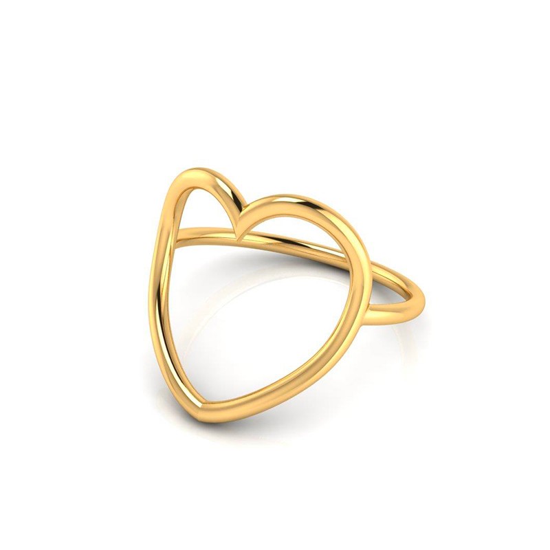 Bague Coeur S plaqué or-Bagues-Enomis