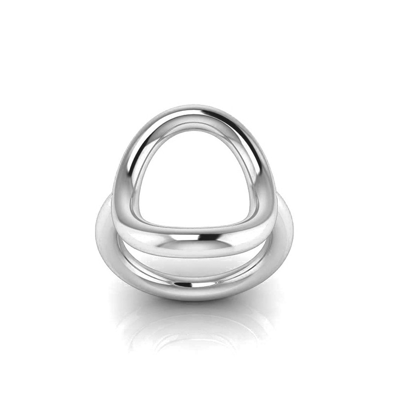 Bague Ovale M argenté-Bagues-Enomis