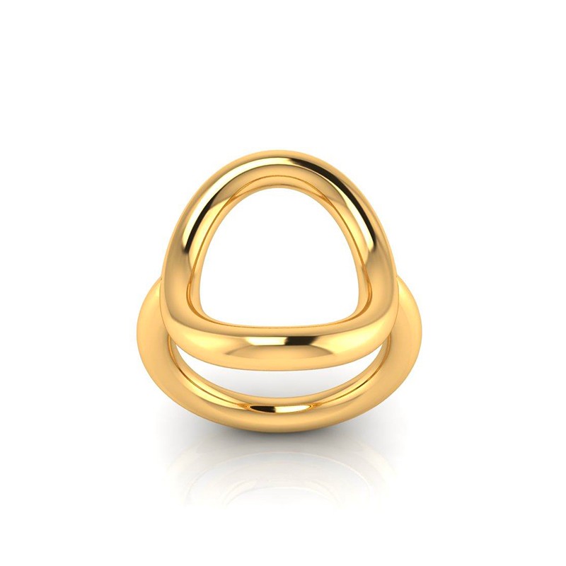Bague Ovale M plaqué or-Bagues-Enomis