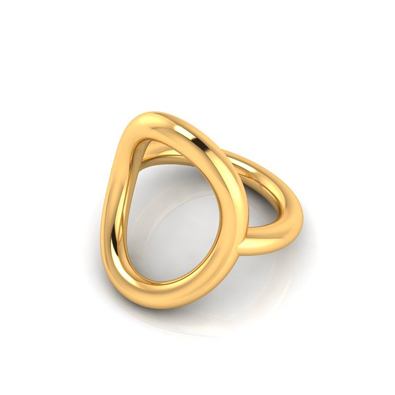 Bague Ovale M plaqué or-Bagues-Enomis