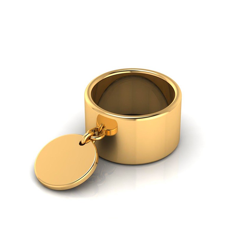 Bague Pampille GM plaqué or-Bagues-Enomis