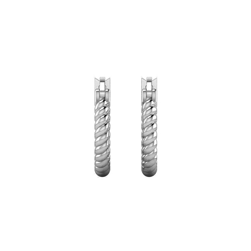 Créoles torsadées S argenté-Boucles d'oreilles-Enomis