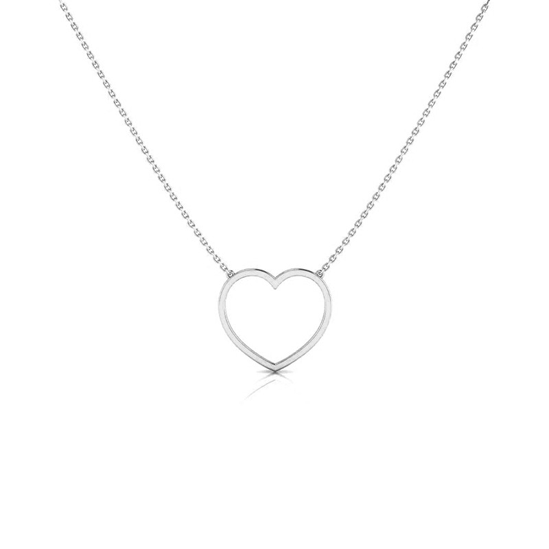 Collier Coeur S argenté-Tous les colliers-Enomis