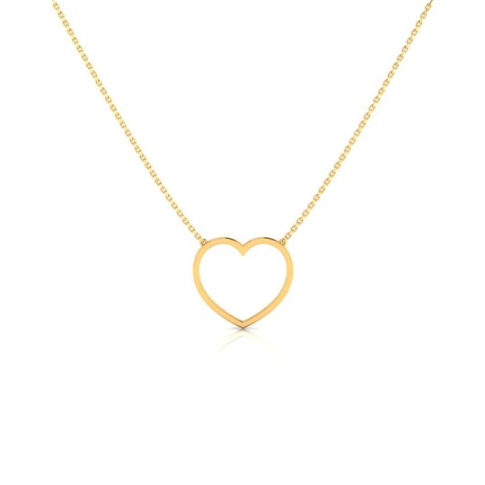 Collier Coeur S plaqué or