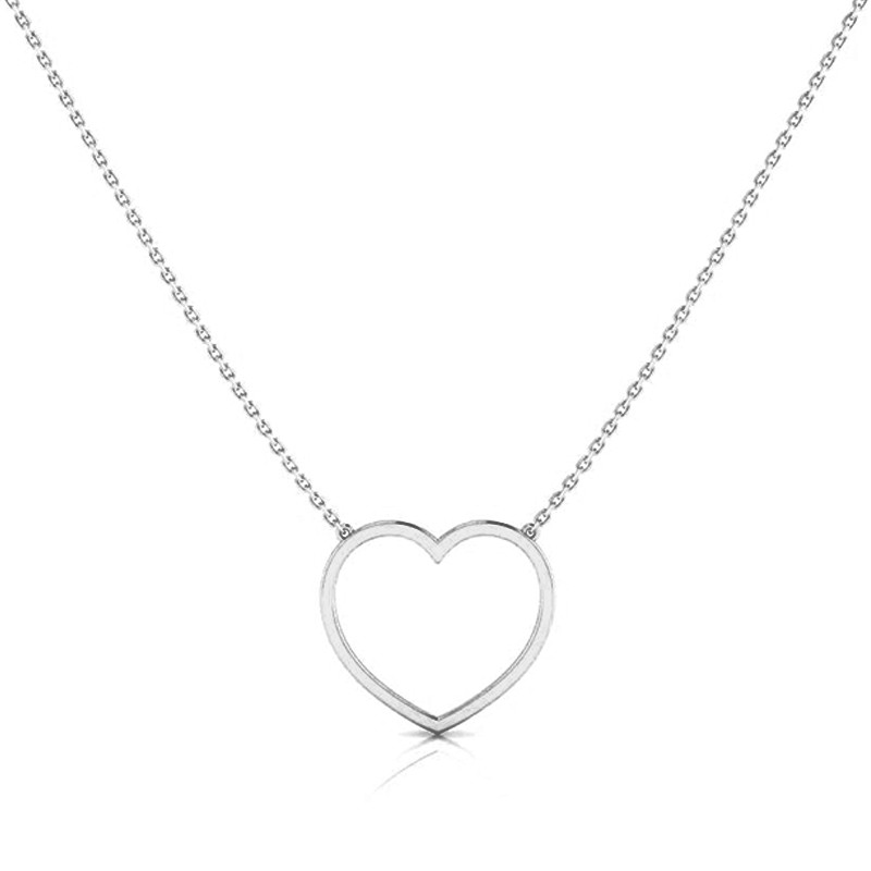 Collier Coeur M argenté-Tous les colliers-Enomis