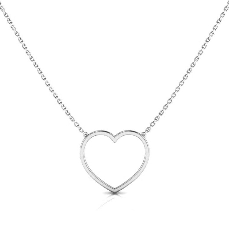 Collier Coeur L argenté-Tous les colliers-Enomis