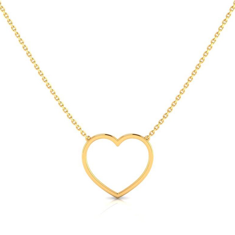 Collier Coeur L plaqué or-Tous les colliers-Enomis