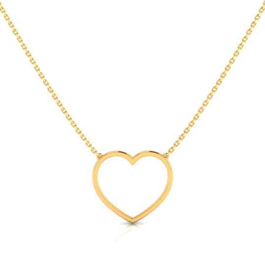 Collier Coeur L plaqué or