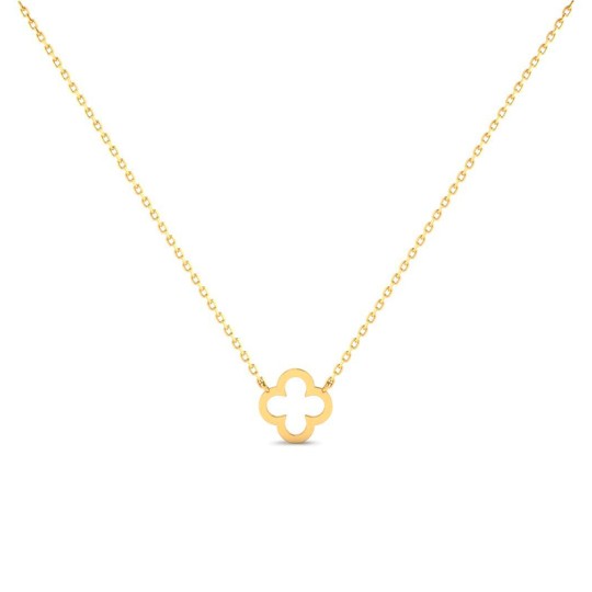 Collier Trèfle plaqué or