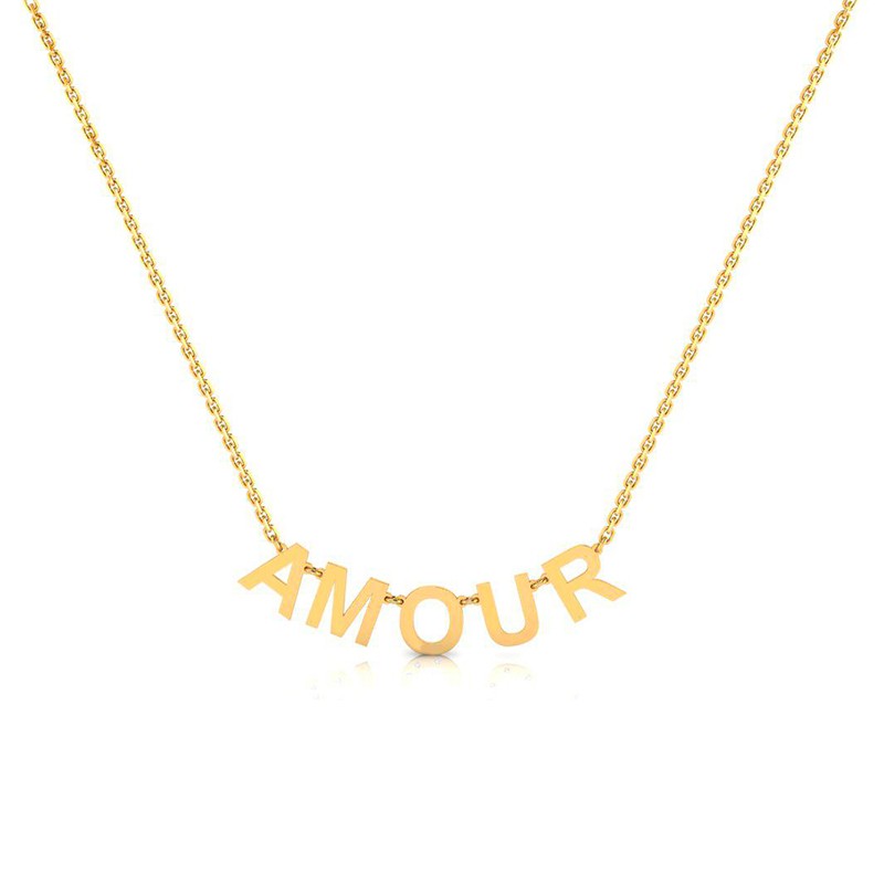 Collier Amour plaqué or-Tous les colliers-Enomis