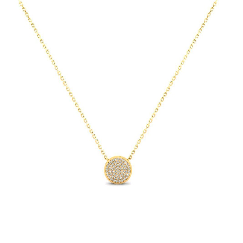 Collier Disc plaqué or-Tous les colliers-Enomis