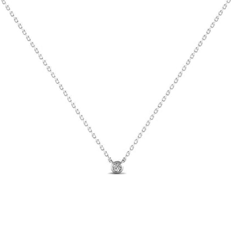 Collier Solitaire argenté-Tous les colliers-Enomis