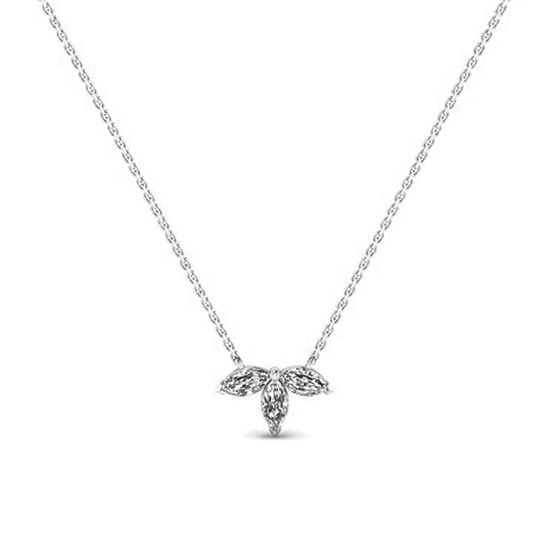Collier Rose argenté-Tous les colliers-Enomis