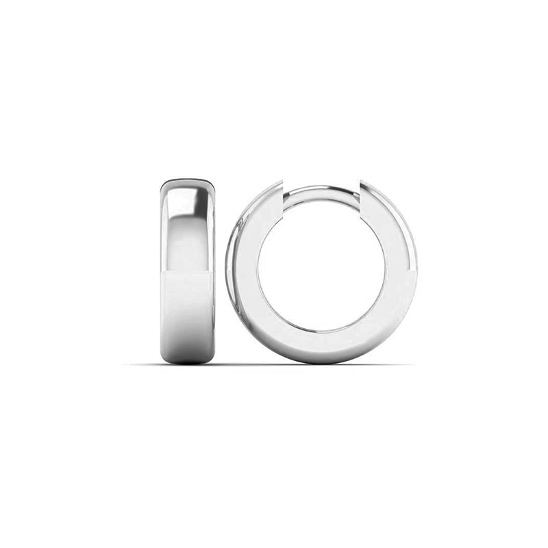 Boucles d'oreilles Eléa 12mm argenté-Boucles d'oreilles-Enomis