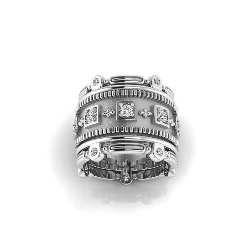 Bague Rachel argenté-Bagues-Enomis