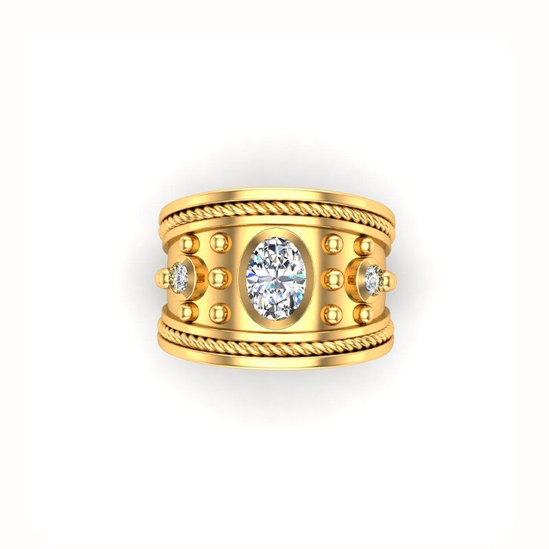 Bague Cassandre Plaqué Or-Bagues-Enomis