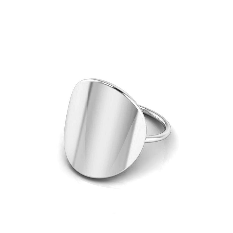 Bague Ovale argenté-Bagues-Enomis