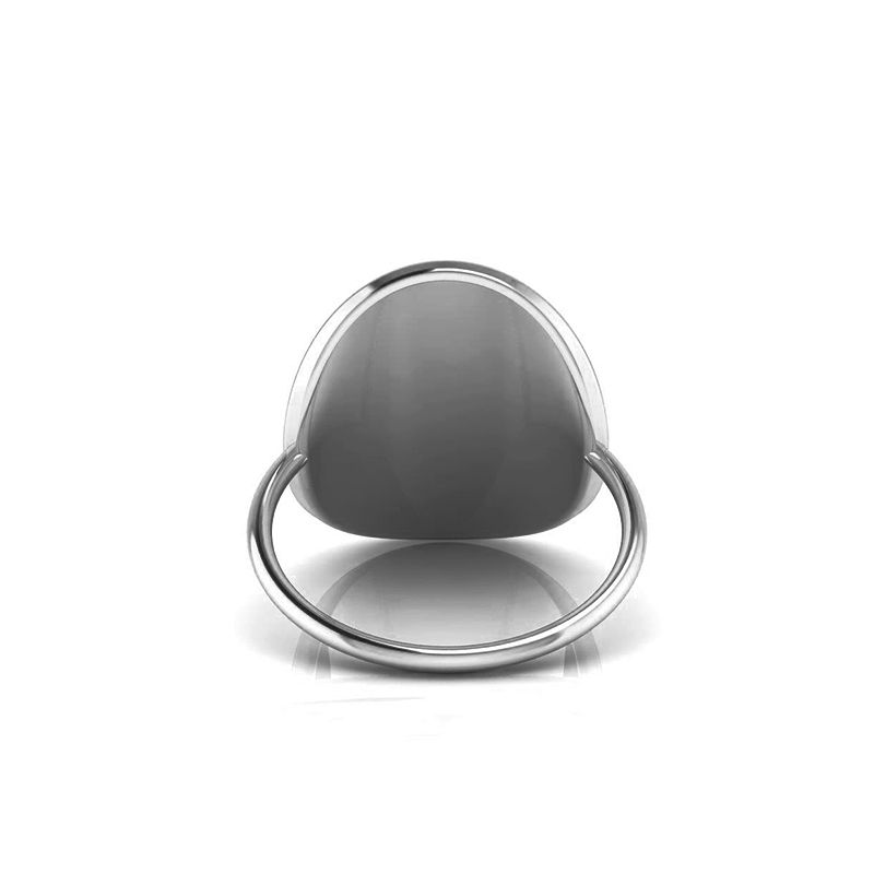 Bague Ovale argenté-Bagues-Enomis