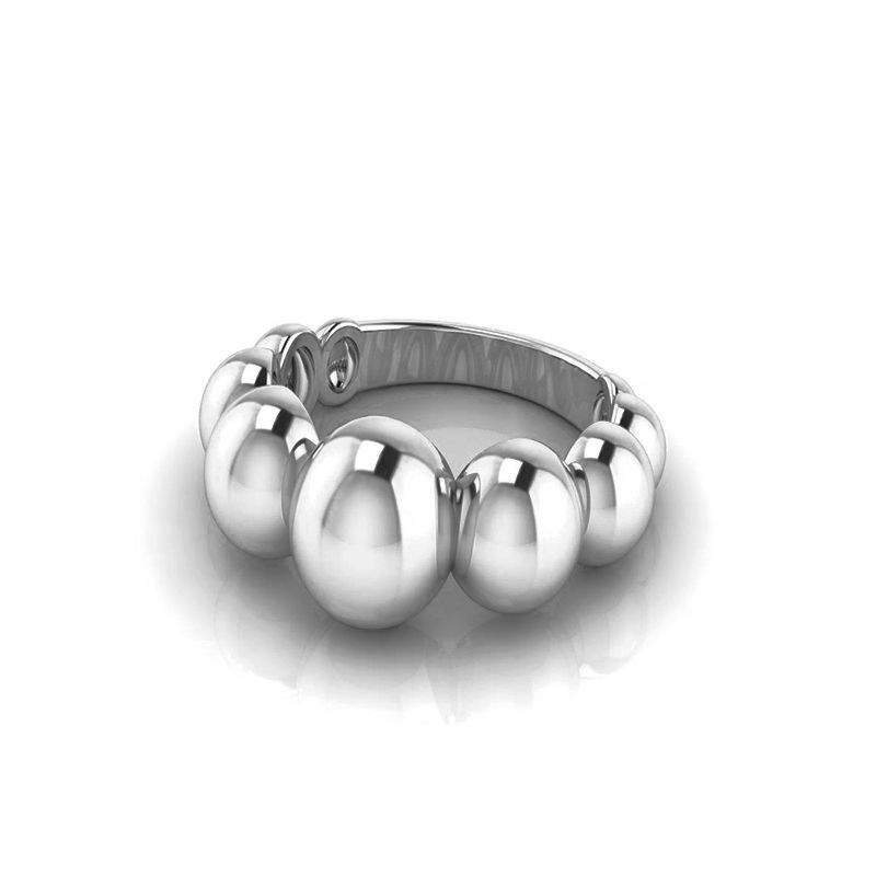 Bague Danaé argenté-Bagues-Enomis