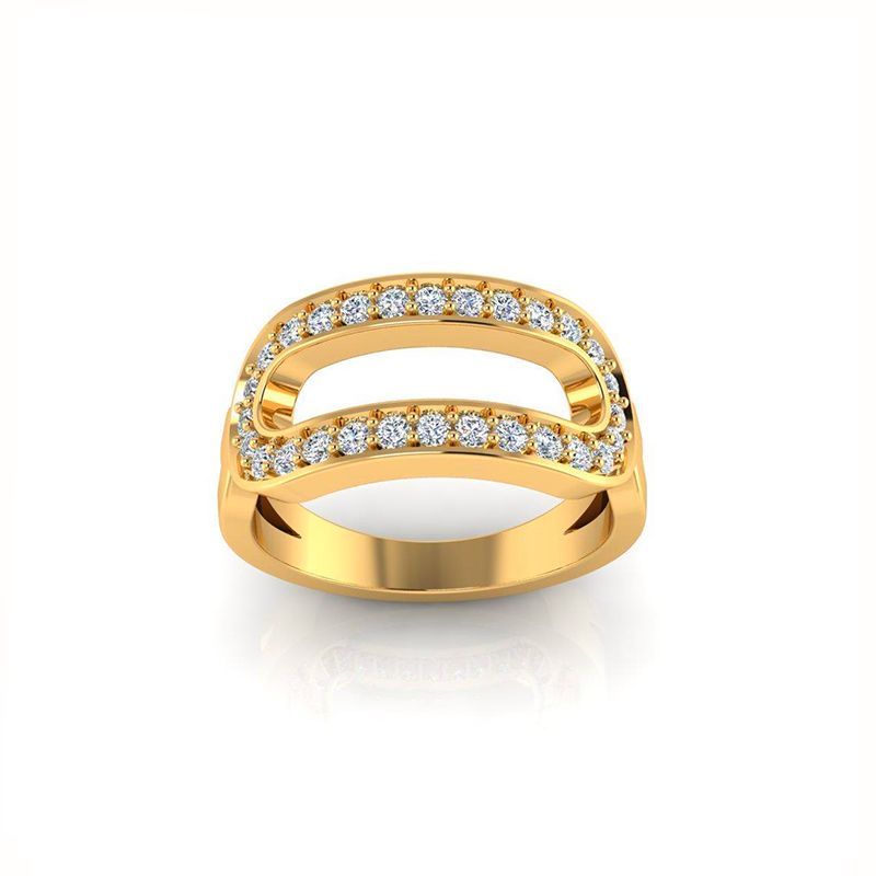 Bague Arielle plaqué or-Bagues-Enomis