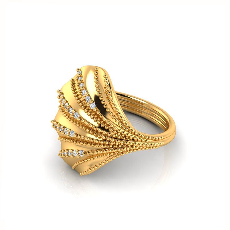 Bague Louise plaqué or-Bagues-Enomis