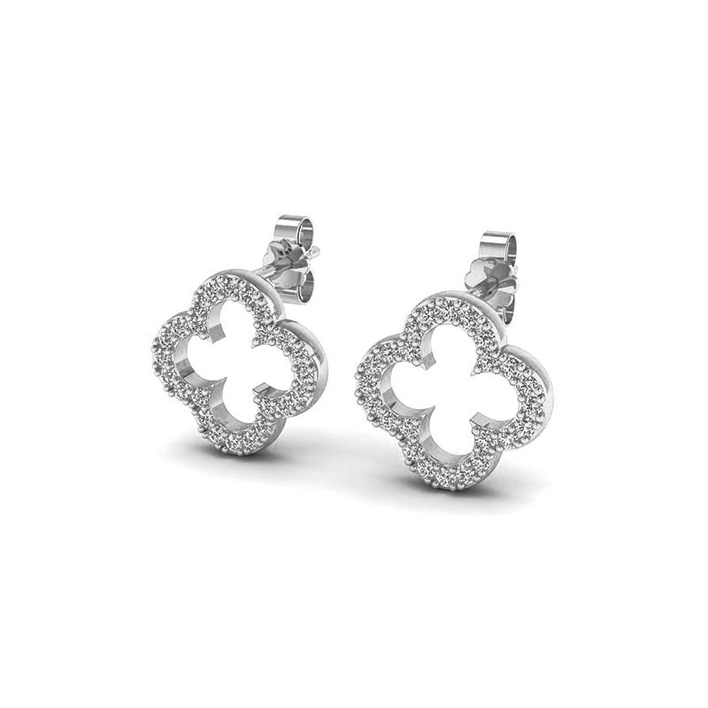 Boucles d'oreilles Agathe argenté-Boucles d'oreilles-Enomis