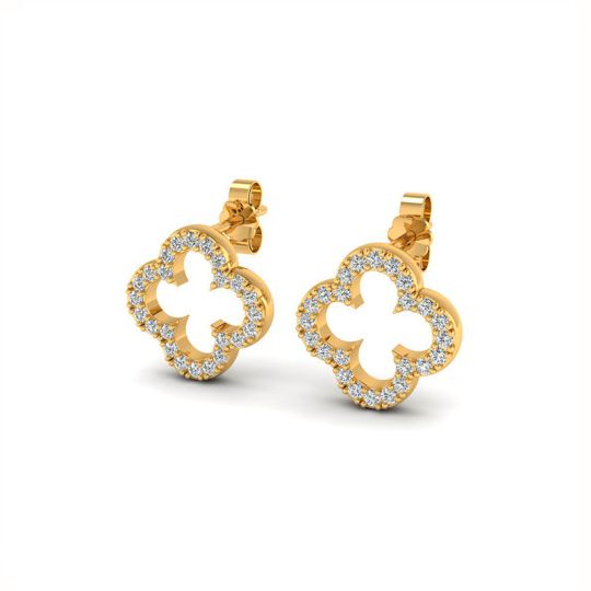 Boucles d'oreilles Agathe doré