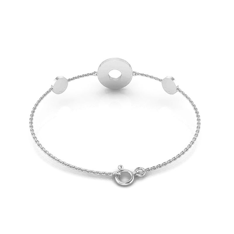 Bracelet Donut argenté-Bracelets-Enomis