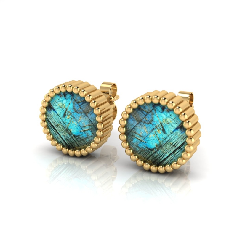 Boucles d'oreilles Léna plaqué or-Boucles d'oreilles-Enomis
