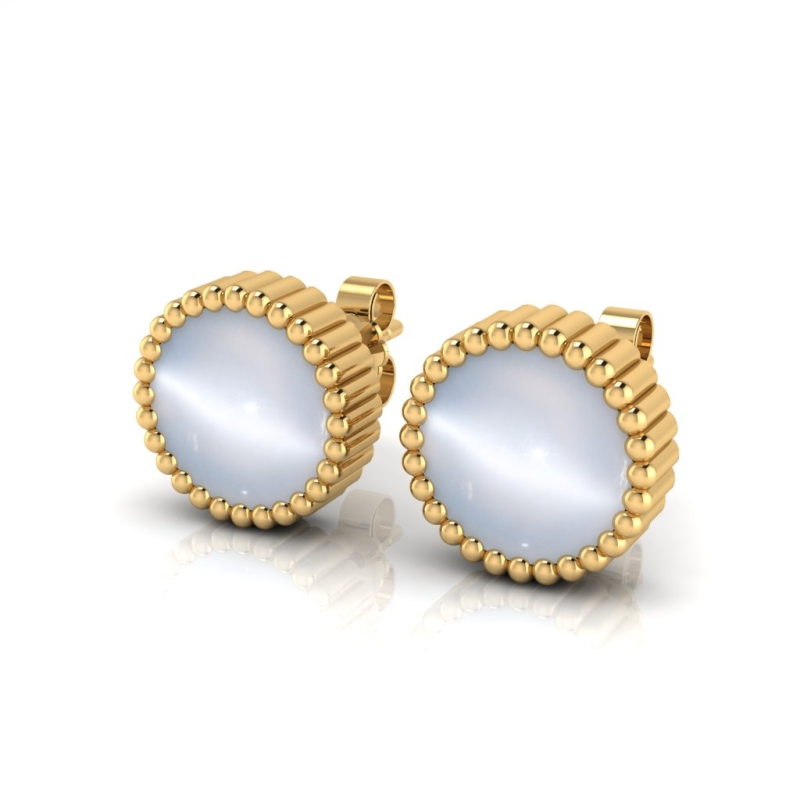 Boucles d'oreilles Léna plaqué or-Boucles d'oreilles-Enomis