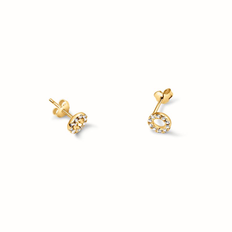 Boucles d'oreilles Diane plaqué or-Boucles d'oreilles-Enomis