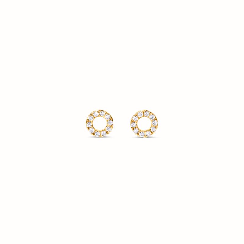 Boucles d'oreilles Diane plaqué or-Boucles d'oreilles-Enomis
