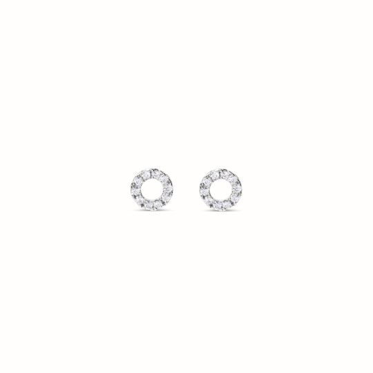 Boucles d'oreilles Diane argenté