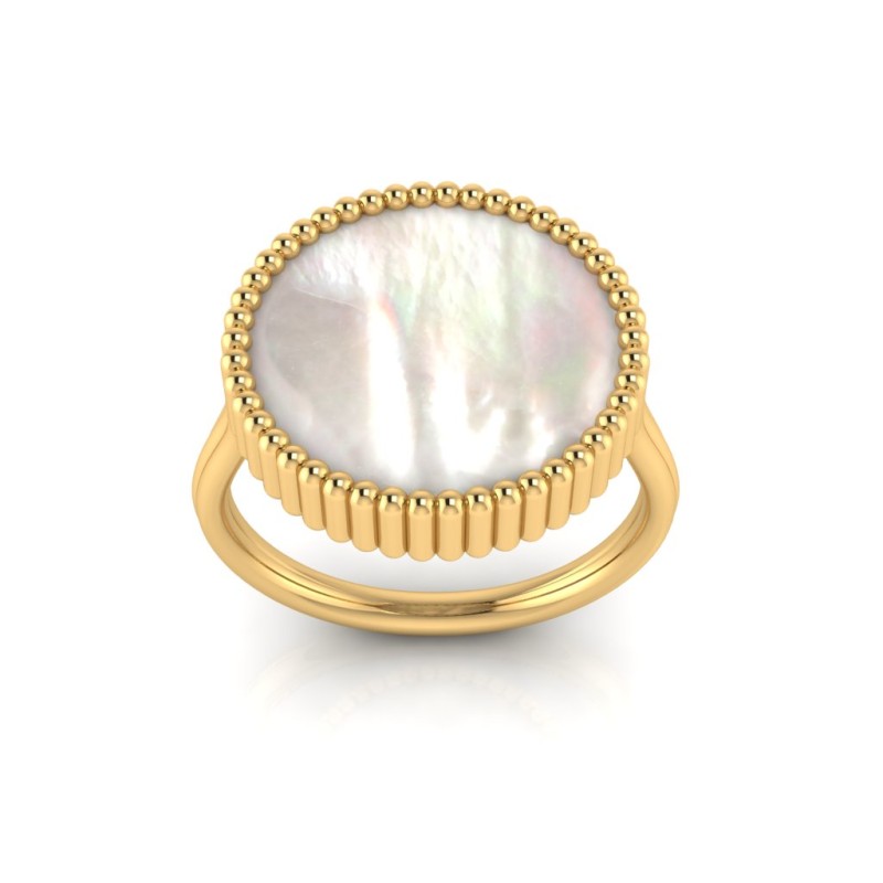 Bague Alma plaqué or-Bagues-Enomis