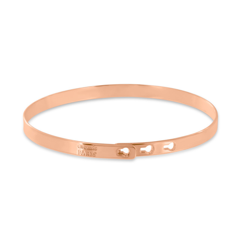 Mosaic rose gold-plated bangle-Patterned bangles-Enomis