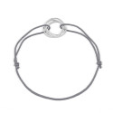 Bracelet cordon motif Argent 925 