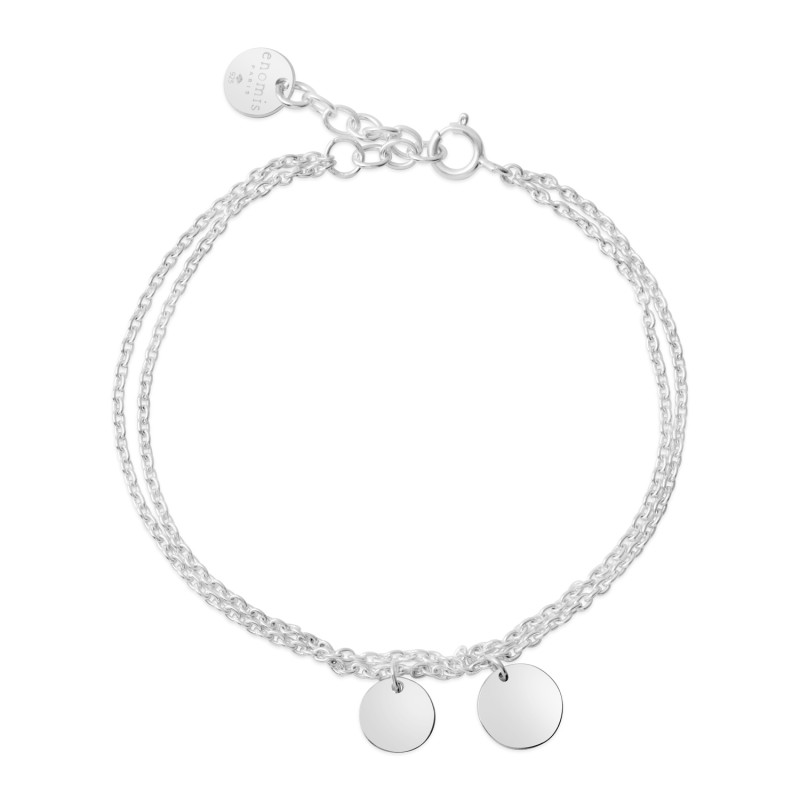 Sterling silver and multi layer Aglaé bracelet-Bracelets fins-Enomis