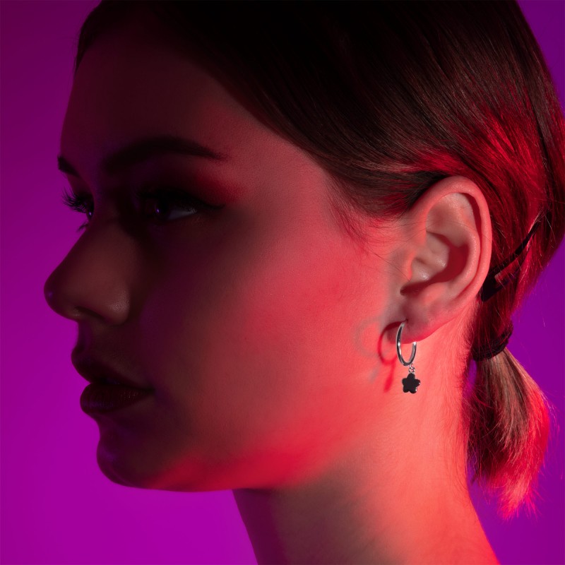 Sylvaine earrings-Hoop earrings-Enomis